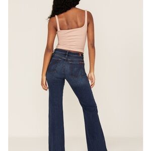 7 For All Mankind Dark Blue Boot Cut Jeans